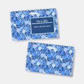 Neuraal Netwerk Blauwe Neuronen Badge (Voor- en achterkant)