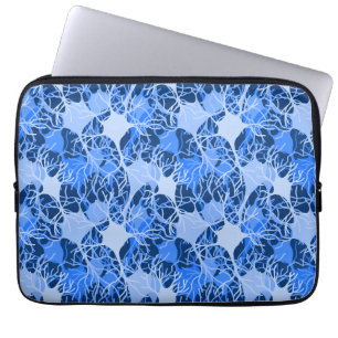 Neuraal Netwerk Blauwe Neuronen Laptop Sleeve