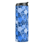 Neuraal netwerk blauwe neuronen thermische tumbler thermosbeker (Gedraaid links)