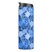 Neuraal netwerk blauwe neuronen thermische tumbler thermosbeker (Geroteerd rechts)