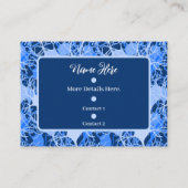 Neuraal Netwerk Blauwe Neuronen Visitekaartje (Achterkant)