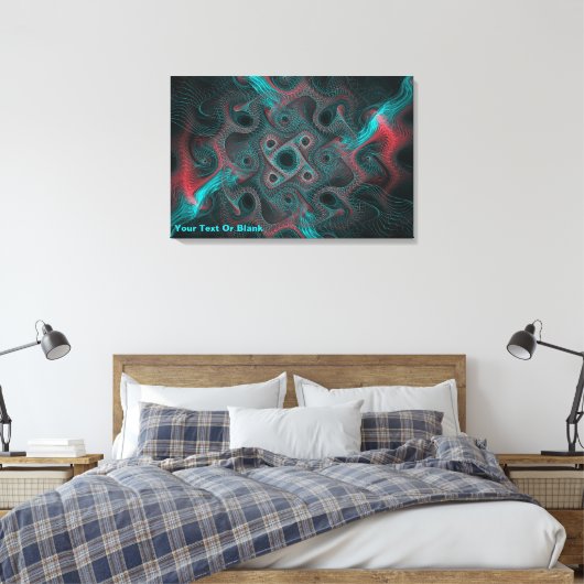 Neuraal Netwerk Canvas Afdruk (Insitu (Slaapkamer))