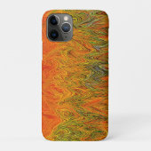 "Neural Firestorm" Abstract geel Sinaasappel Case-Mate iPhone Case (Achterkant)