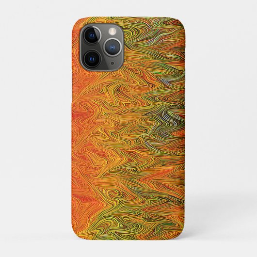 "Neural Firestorm" Abstract geel Sinaasappel Case-Mate iPhone Case (Achterkant)