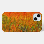 "Neural Firestorm" Abstract geel Sinaasappel Case-Mate iPhone Case (Achterkant (horizontaal))