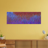 "Neural Firestorm" Abstract rood blauw Canvas Afdruk (Insitu (Woonkamer))