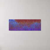 "Neural Firestorm" Abstract rood blauw Canvas Afdruk (Voorkant)