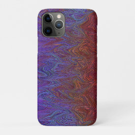 "Neural Firestorm" Abstract rood blauw Case-Mate iPhone Case