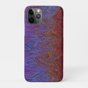 "Neural Firestorm" Abstract rood blauw Case-Mate iPhone Case