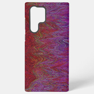"Neural Firestorm" Abstract” Rood Paars Samsung Galaxy Hoesje