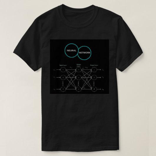 Neural Network Black Classic TShirt (Design voorkant)