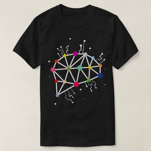 Neural Network Cool Data Science Deep Learning T-shirt (Design voorkant)