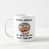 Neural Overload Brain Too Many Tabs Open Funny Koffiemok (Links)