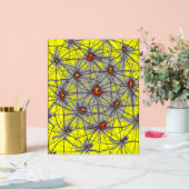 Neural Starburst – Yellow Acrylic Sign Acryl Bord (Huwelijk)