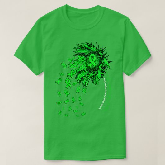 Neural Tube Defects Awareness zonnebloem niemand f T-shirt (Design voorkant)