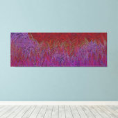 "Neurale Firestorm" Abstract" Rood Paarse Canvas Afdruk (Insitu (Houten vloer))
