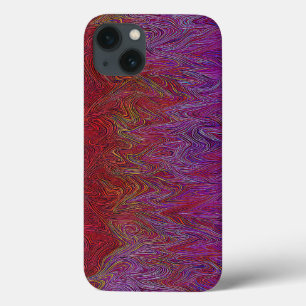 "Neurale Firestorm" Abstract" Rood Paarse Case-Mate iPhone Case