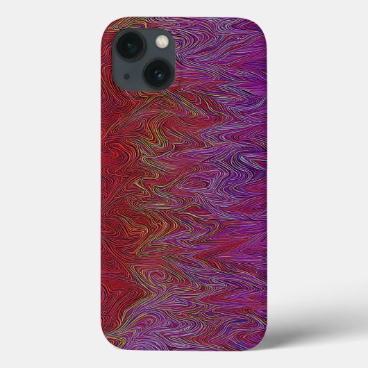 "Neurale Firestorm" Abstract" Rood Paarse Case-Mate iPhone Case (Achterkant)