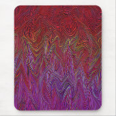 "Neurale Firestorm" Abstract" Rood Paarse Muismat (Voorkant)