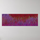 "Neurale Firestorm" Abstract" Rood Paarse Poster (Voorkant)