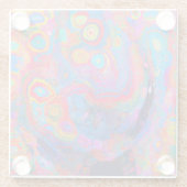 Neurale Firestorm Glazen Onderzetter (Achterkant)