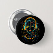 Neurale Frequentie Ronde Button 5,7 Cm (Voorkant /achterkant)