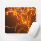 Neurale gloed: elektrische paden van licht muismat (Met muis)