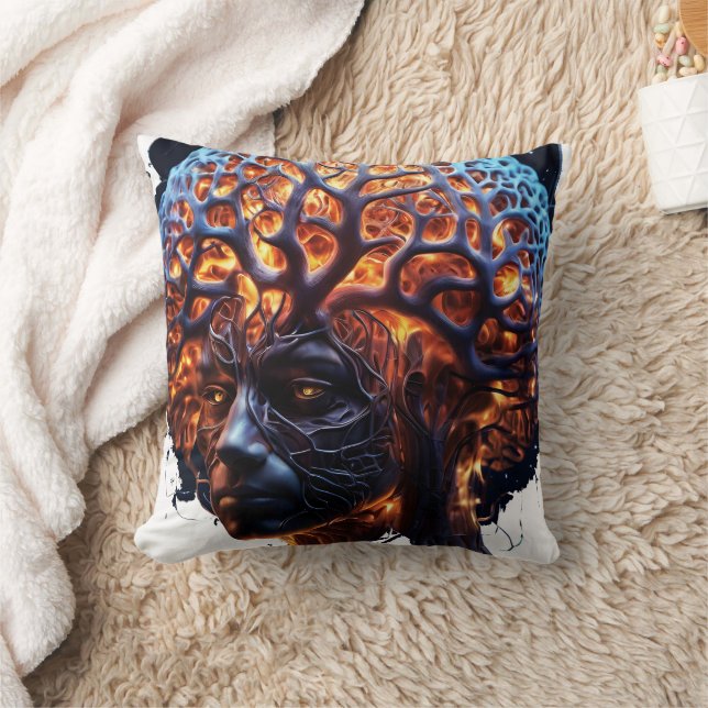 Neurale harmonie: een visie van helderheid en groe kussen (Deken)