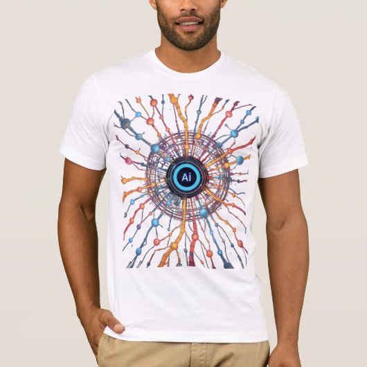neurale netwerkkunst t-shirt (Voorkant)