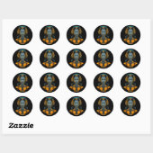 Neurale Override Ronde Sticker (Vel)