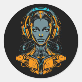 Neurale Override Ronde Sticker