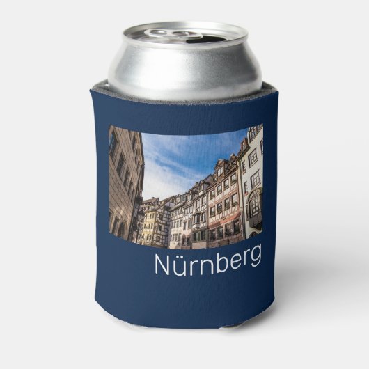 Neurenberg Cityscape Beieren Germany Souvenir Blikjeskoeler (Blikje Achterkant)