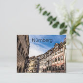 Neurenberg Cityscape Beieren Germany Souvenir Feestdagenkaart (Staand voorkant)