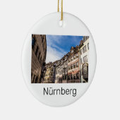 Neurenberg Cityscape Beieren Germany Souvenir Keramisch Ornament (Rechts)