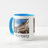 Neurenberg Cityscape Beieren Germany Souvenir Mok (Voorkant links)
