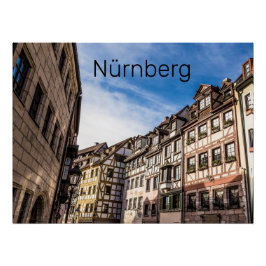 Neurenberg Cityscape Beieren Germany Souvenir Perfect Poster