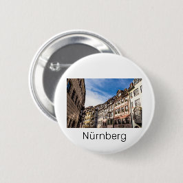 Neurenberg Cityscape Beieren Germany Souvenir Ronde Button 5,7 Cm