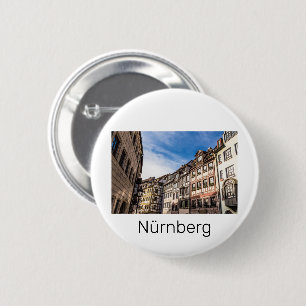 Neurenberg Cityscape Beieren Germany Souvenir Ronde Button 5,7 Cm
