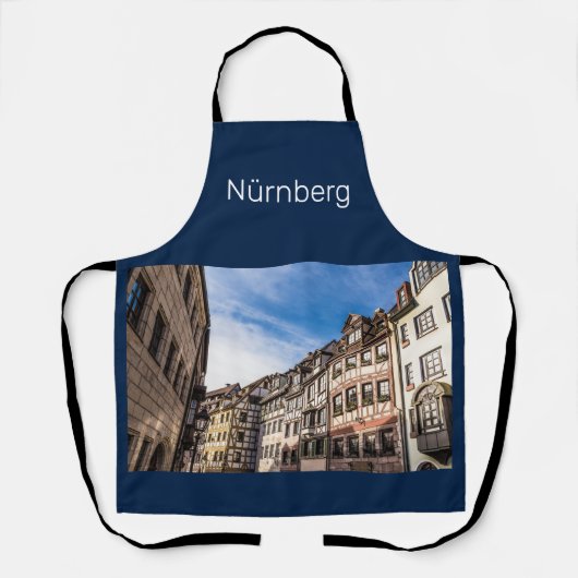 Neurenberg Cityscape Beieren Germany Souvenir Schort (Voorkant)