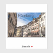 Neurenberg Cityscape Beieren Germany Souvenir Sticker (Vel)