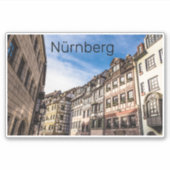 Neurenberg Cityscape Beieren Germany Souvenir Sticker (Voorkant)