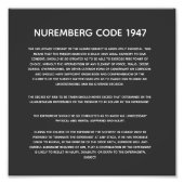 Neurenberg-code. Acryldruk Foto Afdruk (Voorkant)