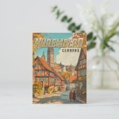 Neurenberg Duitsland - Classic Beiers Briefkaart (Staand voorkant)