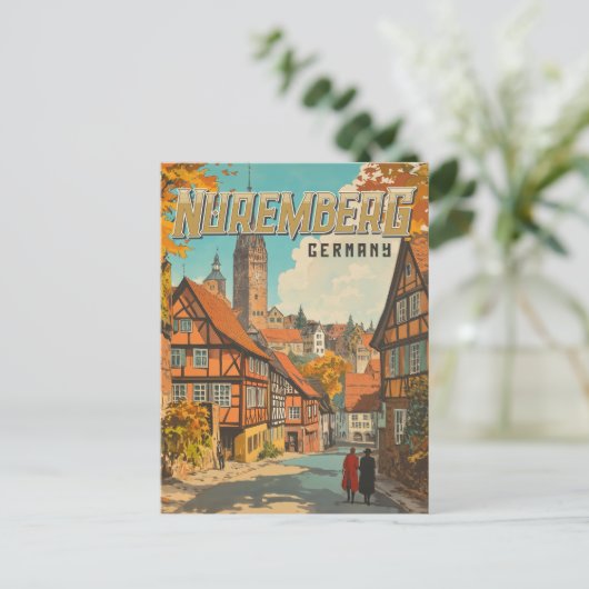 Neurenberg Duitsland - Classic Beiers Briefkaart (Staand voorkant)
