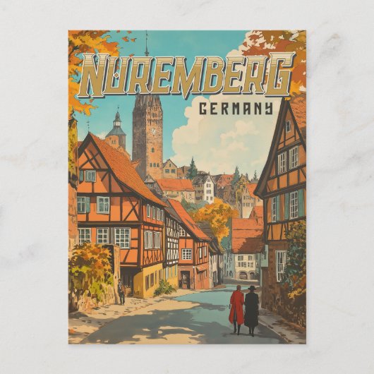 Neurenberg Duitsland - Classic Beiers Briefkaart (Voorkant)