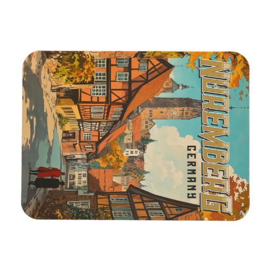 Neurenberg Duitsland - Classic Beiers Magneet (Horizontaal)