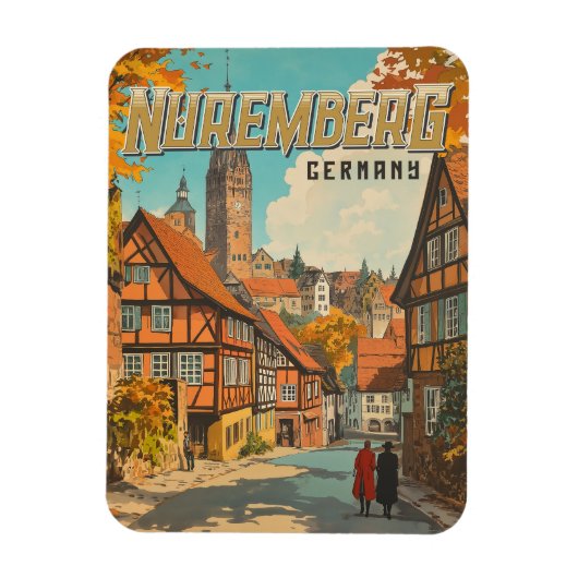 Neurenberg Duitsland - Classic Beiers Magneet (Verticaal)