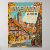 Neurenberg Duitsland - Classic Beiers Poster (Voorkant)