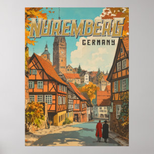 Neurenberg Duitsland - Classic Beiers Poster