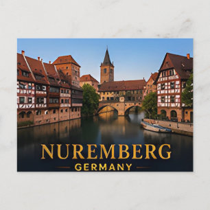 Neurenberg Duitsland Historische Reisbestemming Briefkaart